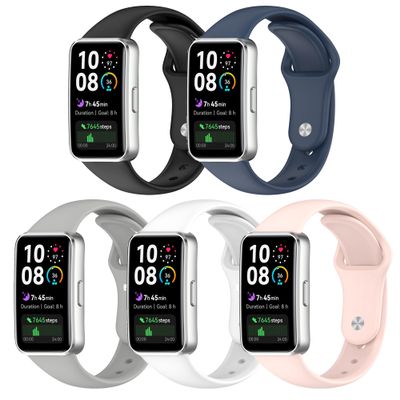 E ECSEM Bands Compatible for Huawei Band 10/Band 9/Band8 Watch Strap Classic Flexible Colorful Adjustable Replacement Wristband, Multicolor Selection