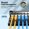 Enmane 12 Port Patch Panel CAT6 Keystone Patch Panel 1U Wall Mount Shielded view 2