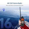 Retevis RM15 Marine Radio 6W, IP68 Floating VHF Radio Handheld,Dual-Way Noise Reduction Audio System Maritime Radio, 2000mAh, Type-C, NOAA, Falling Water Flash Alarm,Boat Radio for Marine Use (1 Pack) view 2