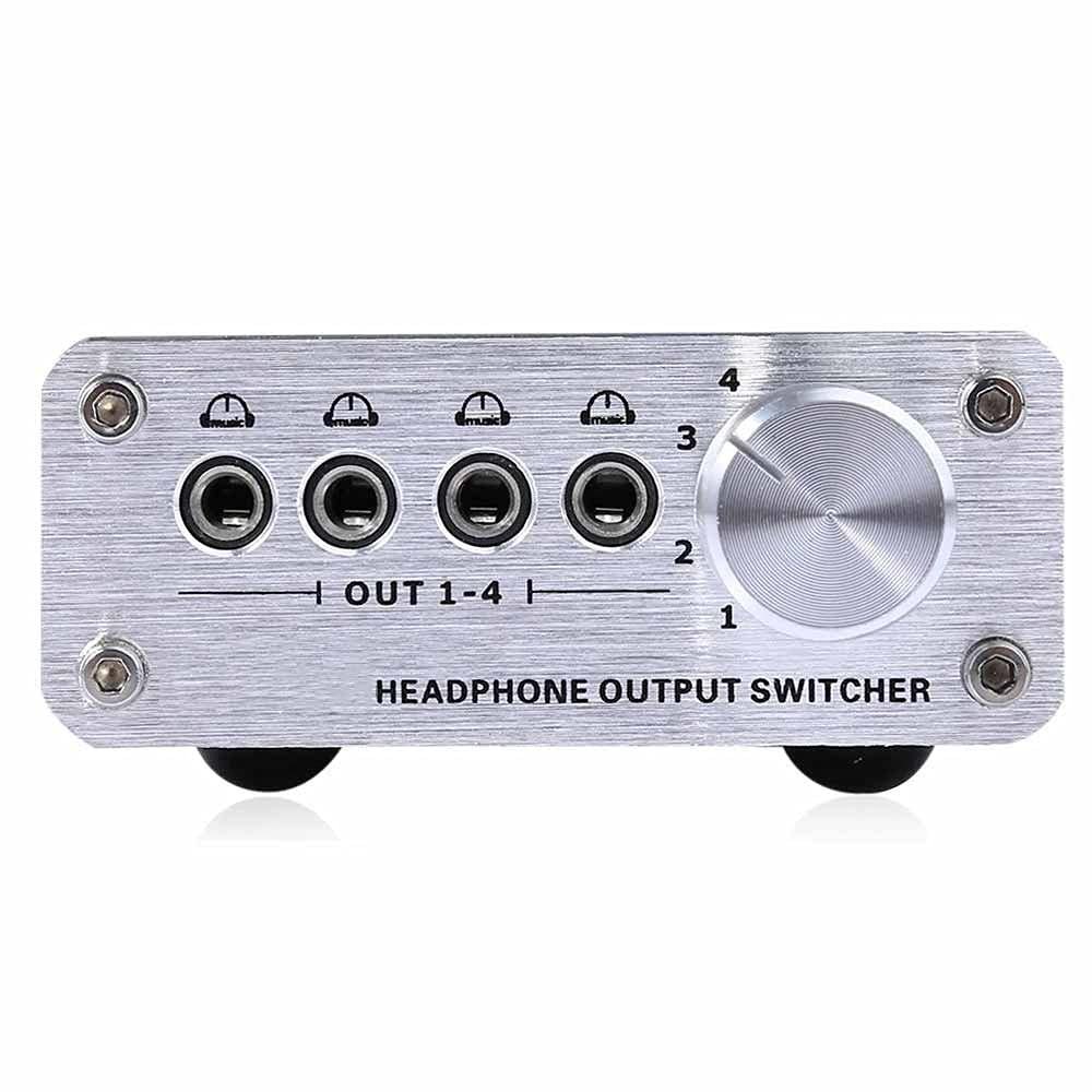 4 Input 4 Output Digital Multi-Channel 3.5mm MP3 Audio Signal Switch Switcher Earphone Switcher Wholesale