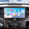 10.88 inch Car Radio for Dodge Ram 1500 2500 3500 2013 2014 2015 2016 2017 2018 Upgrade Stereo CarPlay Touch Screen Android Auto Bluetooth GPS WiFi Backup Camera Phone Holder 64G Auto A/C view 1