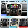 10.88 inch Car Radio for Dodge Ram 1500 2500 3500 2013 2014 2015 2016 2017 2018 Upgrade Stereo CarPlay Touch Screen Android Auto Bluetooth GPS WiFi Backup Camera Phone Holder 64G Auto A/C view 2