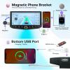 10.88 inch Car Radio for Dodge Ram 1500 2500 3500 2013 2014 2015 2016 2017 2018 Upgrade Stereo CarPlay Touch Screen Android Auto Bluetooth GPS WiFi Backup Camera Phone Holder 64G Auto A/C view 3