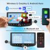 10.88 inch Car Radio for Dodge Ram 1500 2500 3500 2013 2014 2015 2016 2017 2018 Upgrade Stereo CarPlay Touch Screen Android Auto Bluetooth GPS WiFi Backup Camera Phone Holder 64G Auto A/C view 4