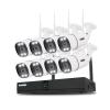 8 Channel Security Camera System Wireless with Two-Way Audio/AI Face/Motion Detection/Color Night Vision, 8X 3MP WiFi Surveillance Cameras Indoor Outdoor, H.265+ 8CH WiFi NVR, NO Hard Drive view 1