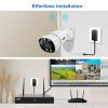 8 Channel Security Camera System Wireless with Two-Way Audio/AI Face/Motion Detection/Color Night Vision, 8X 3MP WiFi Surveillance Cameras Indoor Outdoor, H.265+ 8CH WiFi NVR, NO Hard Drive view 2