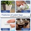 Esaytool 80 X Compatible with Dymo D1 Label Tape 45020 A45020 45020S S0720600 White on Clear 12mm 1/2 inch x 23 Feet Replacement for Dymo Label Maker LabelManager 160 420P 210D 280 360D PnP view 3