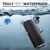 BYANDBY Bluetooth Speaker with IPX5 Waterproof 2 Portable, Long Playtime, Wireless Stereo Pairing, 12W Stereo Sound, BT 5.3, Bassup, Electronics for Home, Shower, Outdoors, Travel(Black) view 3