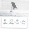 NAMOARLY Adjustable Foldable Desktop Phone Tablet Holder Versatile Pad Bracket for Gaming Video Calls and Reading Sturdy Base Height Adjustable for Optimal Viewing view 3