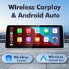 12.3" Wireless CarPlay Android Auto Touchscreen Stereo for BMW 7 Series F01 F02 F03 F04 2009-2012 CIC System,Plug & Play Upgrade, IPS Touch Display, Support OEM iDrive view 2