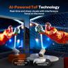 Built-in Officially-Licensed Apps & 500 ANSI Lumens & Full AutomaticBoldEver 2026 Upgraded Mini Smart Projector with WiFi 6 and Bluetooth, 270 Adjustable Stand, Movie Projector Indoors Outdoors view 3