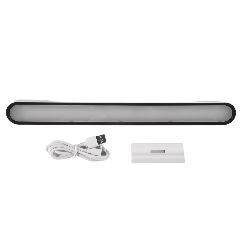 Yaregelun Wireless LED Wall Reading Light Stick on Bunk Dimmable Contact Lights Headboard Adhesive Lamp for Makeup Mirror - White