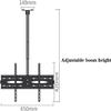LZDRETUQ Multifunction Ceiling Mount Tv Bracket Flip Down, Holds Up to 50kg Screens, Tilt Swivel Telescopic Bracket TV Mount TV Stand(2m) view 2