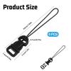 Gtziqa 6 Pack Camera Strap Quick Release Clips, Adjustable Buckle Adapter Camera Wrist Strap Quick Release Lanyard Buckle for Cameras, Binoculars Drones (Black) view 4