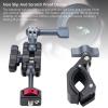 Action Camera Mount Clamp, Bike Motorcycle Handlebar Clamp Adapter for X4, Cameras with Double Claw Ports, for Action 5 Pro, 4, 3, Multi Angle Adjustable view 2