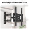 LZDRETUQ TV Wall Mount Bracket - with Articulated Rotation and Tilt, TV Bracket with 0-90 Horizontal and Vertical Screen Rotation, for 32-60 Inch Screen view 4
