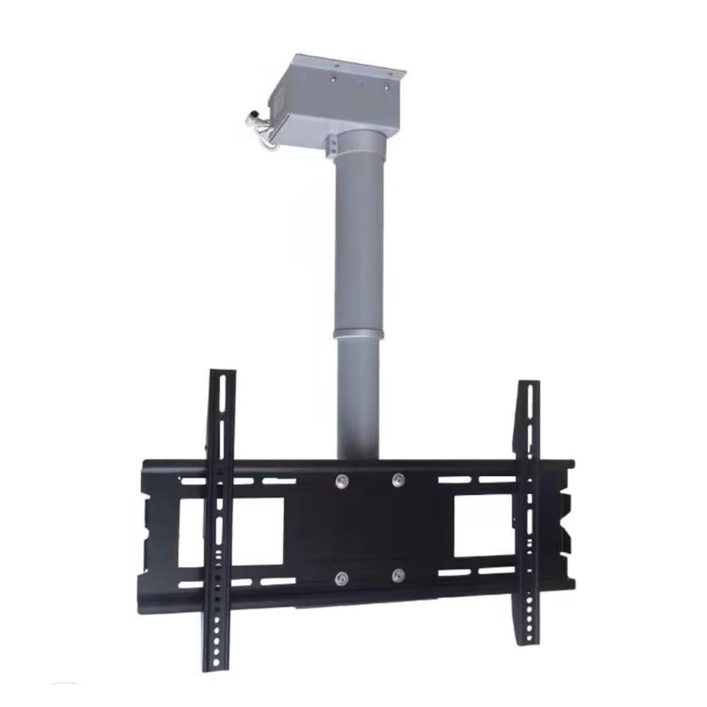 LZDRETUQ Universal TV Stand Motorized Ceiling TV Mount Bracket - Adjustable Ceiling TV Mount Bracket, Electric TV Lift with Remote Control, 2 Installation Methods, Fits 26-70 Inch(150cm)
