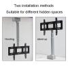 LZDRETUQ Universal TV Stand Motorized Ceiling TV Mount Bracket - Adjustable Ceiling TV Mount Bracket, Electric TV Lift with Remote Control, 2 Installation Methods, Fits 26-70 Inch(150cm) view 3