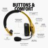 Blue Tiger Storm Gold- Wireless Trucker Bluetooth Headset with Mic view 2