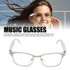 ASHATA Smart Glasses with Bluetooth Speaker for Men & Women, Wireless Bluetooth Glasses Built in Mic for Music & Call, White and Gold view 2