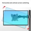 ERoomQ TV Stand Floor Triple Monitor Mount for 14-27 Inch TVs, Heavy-Duty Fully Adjustable Arms with Max 100x100mm, Holds 3 Screens view 4