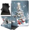 for iPad Air 11 Inch Case (M3/M2-2025/2024), iPad Air 5th Generation 2022/4th Gen 2020 10.9 Inch,360 Degree Rotating Stand Smart Protective Cover Case,Rabbit and Christmas Tree view 1
