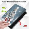 for iPad Air 11 Inch Case (M3/M2-2025/2024), iPad Air 5th Generation 2022/4th Gen 2020 10.9 Inch,360 Degree Rotating Stand Smart Protective Cover Case,Rabbit and Christmas Tree view 4