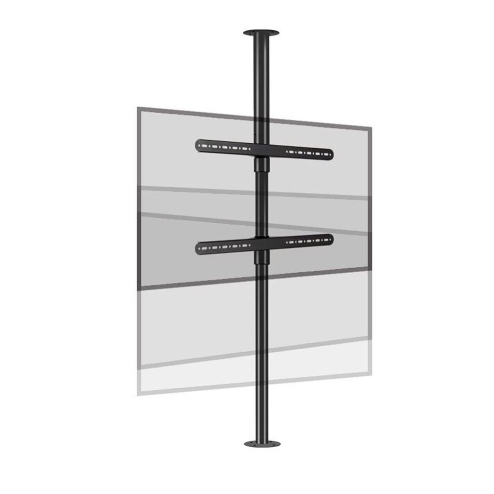360 Degree TV Floor Stand - TV Ceiling Mount Adjustable Bracket, Partition Wall Rotating Rack Rotating TV Cabinet Rotating Base, Up to 110 Lbs, Fits 32-75inch LED Screen -170