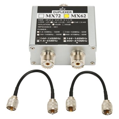 Antenna Combiner, Stable Signal Combines Signals, 3 Frequency from 2 Digital HDTV Antennas, 3 Frequency Power Passing for Preamplifiers and Boosters, for Transceiver