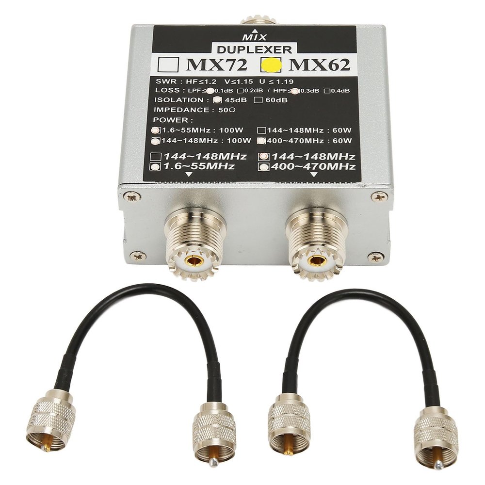 Antenna Combiner, Stable Signal Combines Signals, 3 Frequency from 2 Digital HDTV Antennas, 3 Frequency Power Passing for Preamplifiers and Boosters, for Transceiver