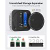 for Mini M4 M4, 9 in 1 Aluminum Stand and Dock 10Gbps USB USB C Charging 3.5MM Earphone Jack M.2SSD Interface Docking Station (US Plug) view 3