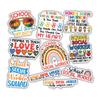 10pcs School Social Worker Sticker Sheet, Thoughtful Uplifting Vinyl Decals for Counselors, Mental Health Advocates, Educators, Waterproof UV-Resistant, for Laptop, Water Bottle, Notebook, Phone Case view 1