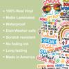 10pcs School Social Worker Sticker Sheet, Thoughtful Uplifting Vinyl Decals for Counselors, Mental Health Advocates, Educators, Waterproof UV-Resistant, for Laptop, Water Bottle, Notebook, Phone Case view 4