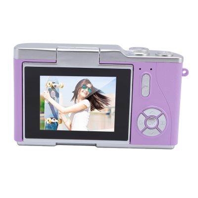 4K Digital Camera, 48MP Auto Focus Compact Students Camera with 18x Digital Zoom, 2.4 Inch Screen, Built in Fill Light, Suitable for Travel, Personal Selfies, Growth Records