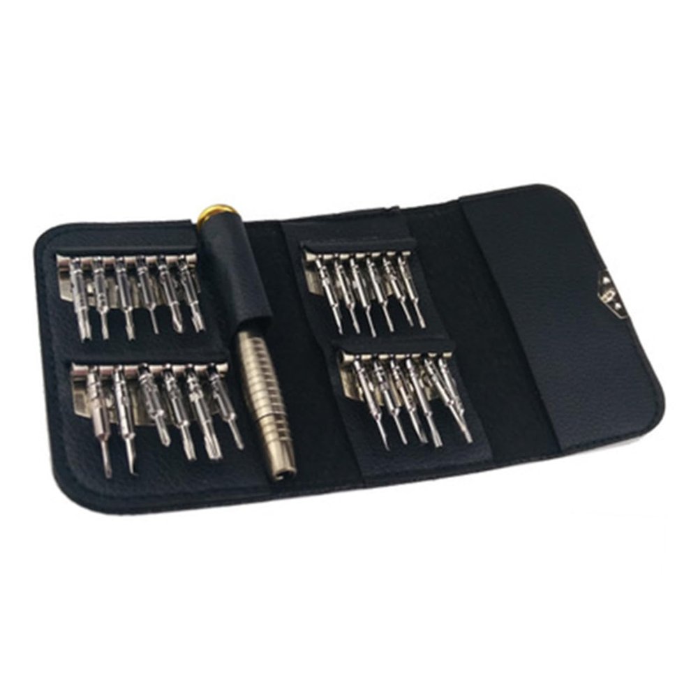 HOMSFOU 25pieces Screwdriver Kit for Fine Mechanics Tool Set for Glasses Laptop Smartphone Watch Tablet Repair Neatly Organized Attachments