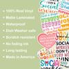 10pcs Funny Social Worker Sticker Sheet, Appreciation Gift for Women, Mental Health Office Decor, Case Manager Vinyl Decals, Therapist Supplies for Laptop, Water Bottle, Waterproof, UV-Resistant view 4