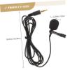 KAILIKETIY 2pcs Lavalier Microphone 3.5mm Clip-on Mic for Video Recording Interviews and Live Streaming High Sensitivity Easy Attachment for Computer and Camera view 2