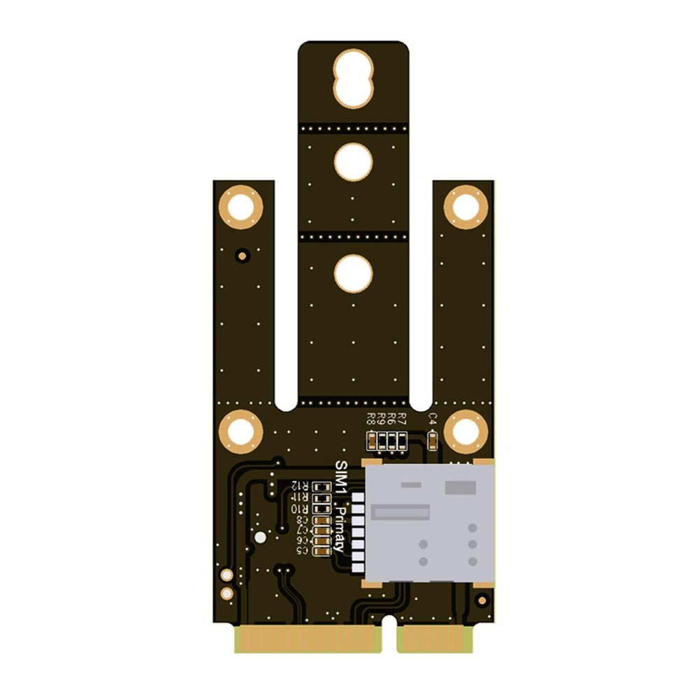 Key To MPCIE Slot Adapter With Integrated Card Holder For Module To Motherboards