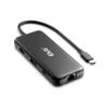 Club3D CSV-2551 8-1 Portable USB Type-C Dock 10 Gbit/s to HDMI and DisplayPort 8K30Hz PD Max.100 Watt view 1