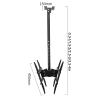 Double Sided Ceiling TV Mount Bracket, Fits 40-70inch LED Screen Display, Max Weight 132 Lbs Per Screen TV Bracket view 2