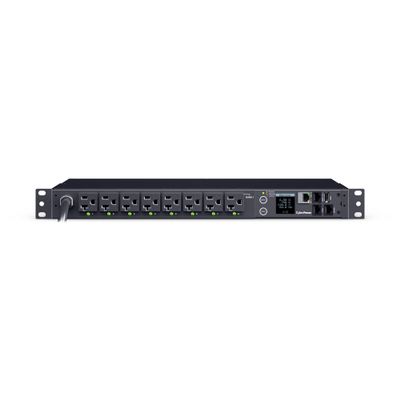 CyberPower PDU41023 Switched PDU, 100-120V, 30A (Derated to 24A), 16 Outlets, 1U Rackmount, 12 Foot Power Cord
