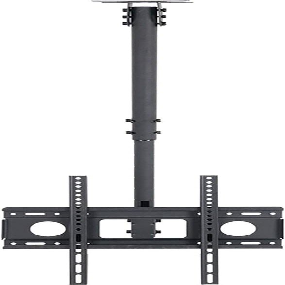 Adjustable Tilt Swivel TV Bracket for TVs up to 400x400mm Black Ideal for Shopping Mall Workplace and Street Shop.