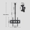Adjustable Tilt Swivel TV Bracket for TVs up to 400x400mm Black Ideal for Shopping Mall Workplace and Street Shop. view 2