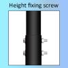 Adjustable Height Ceiling TV Mount Bracket, Fits 55-100 Inch LCD Flat Screen TVs, with Loading 198 Lbs, Max VESA 900x600mm TV Bracket view 3