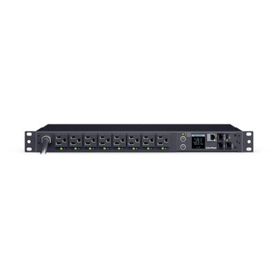 CyberPower PDU41021 Switched PDU, 100-120V, 15A (Derated to 12A), 16 Outlets, 1U Rackmount, 12 Foot Power Cord