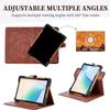 Case Compatible for BNCF Bpad mini se 8.68 inch Tablet Case PU Leather Stand Folio Cover 360 Degree Rotation Multi-Viewing Angels Brown view 3