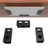 Estink Under Desk Laptop Rack, Laptop Mount Aluminum Alloy Rack for Cable Box Modem TV Box with Anti Scratch Pad (Black) view 4