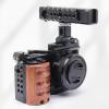 Camera Cage Top Handle Grip Slider Cold Shoe Mount for Microphone Hole view 2