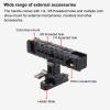 Camera Cage Top Handle Grip Slider Cold Shoe Mount for Microphone Hole view 3