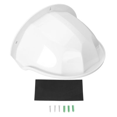 Akozon Security Camera Sun Rain Cover Hard Camera Outdoor Camera Protective Roof for Dome PTZ Surveillance Camera (White)
